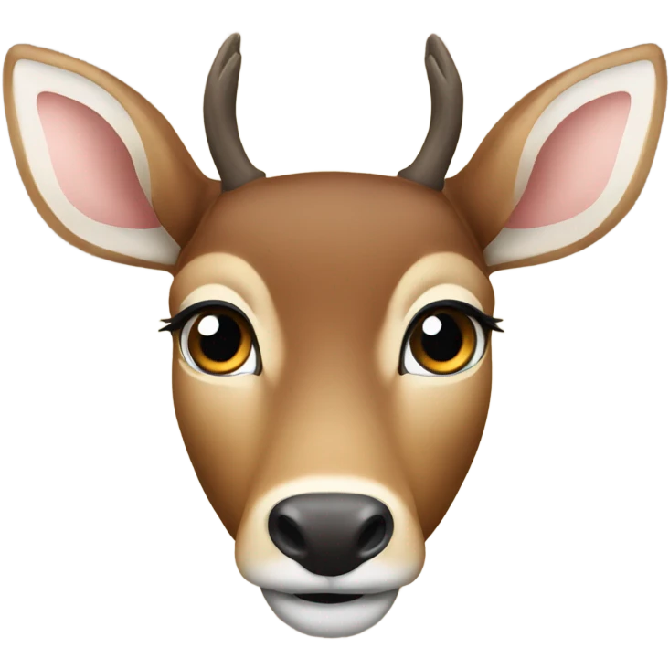 Deer face with doe eyes emoji