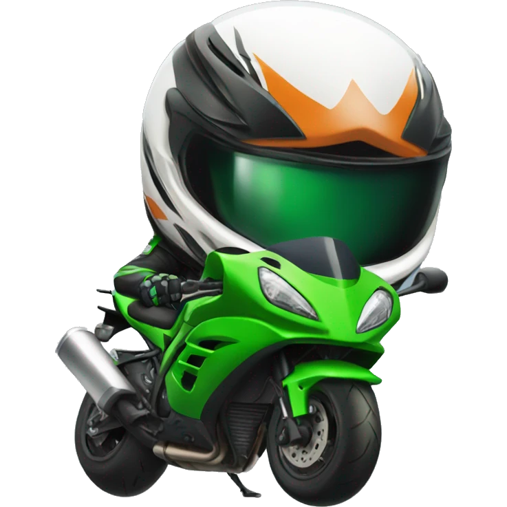 Moto Kawasaki ninja  emoji