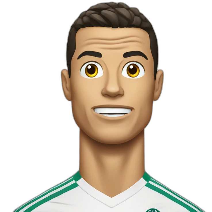 Cristiano Ronaldo head hungry emoji