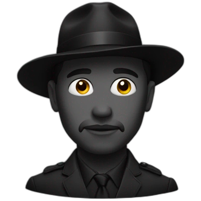 Mec noir emoji