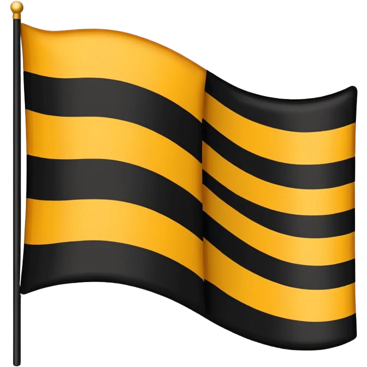 A flag with black and brown  emoji