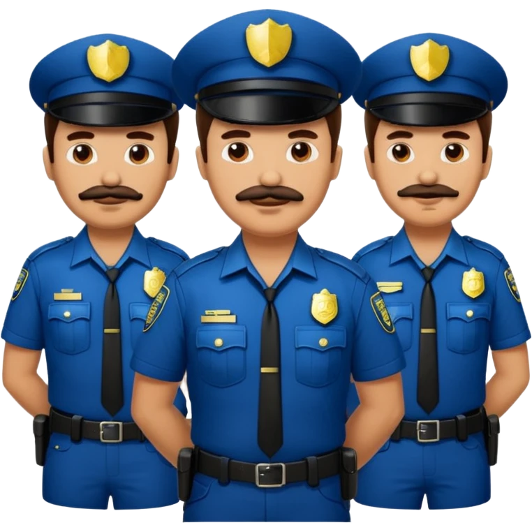 police with mustaches emoji
