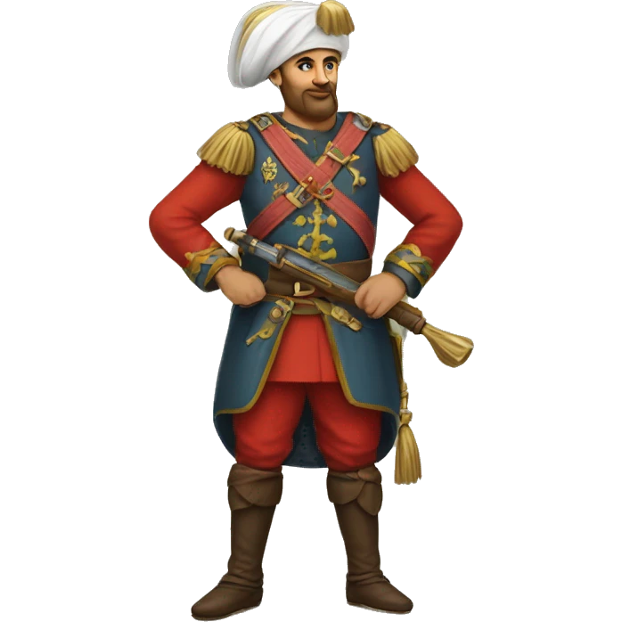 A full-length ottoman  janissary emoji