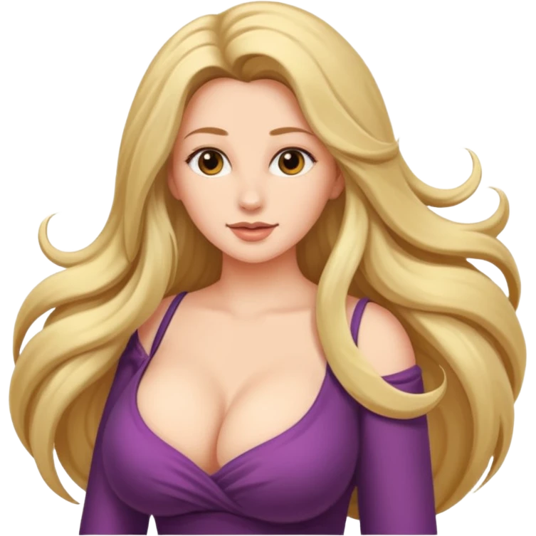 Woman with giant breasts emoji
