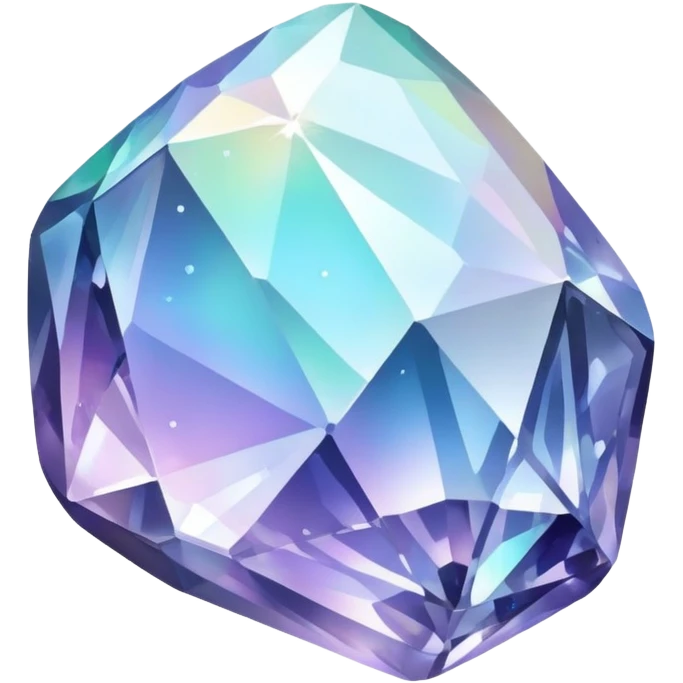 Iridescent pearl crystal ore emoji