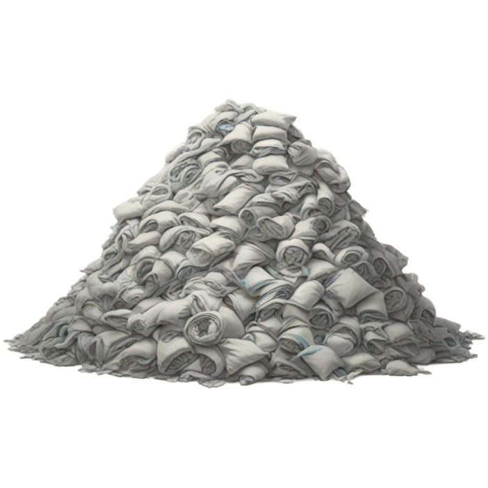 Giant mound of laundry  emoji