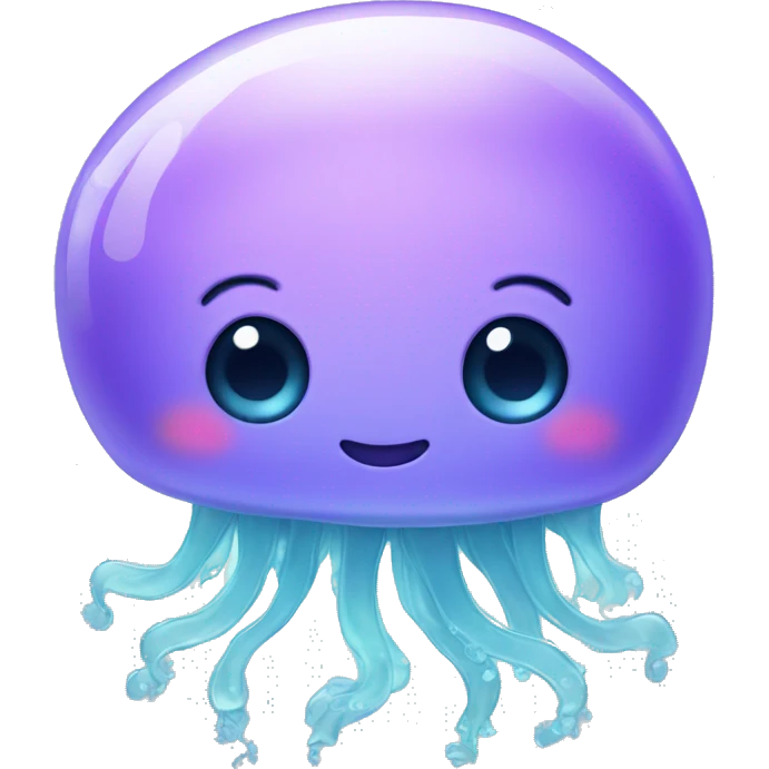 cute kawaii baby jellyfish emoji