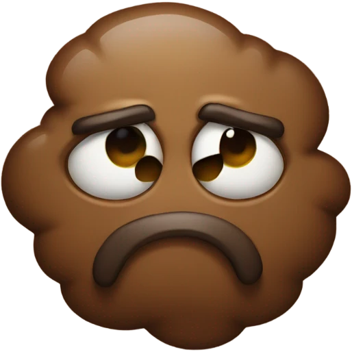 Frowning poop emoji emoji