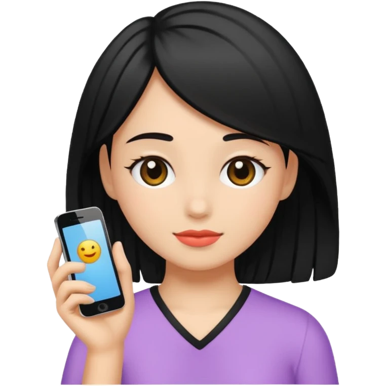 Girl Selfcare Hairblack emoji