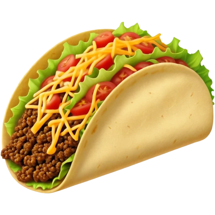 taco with classic filling emoji