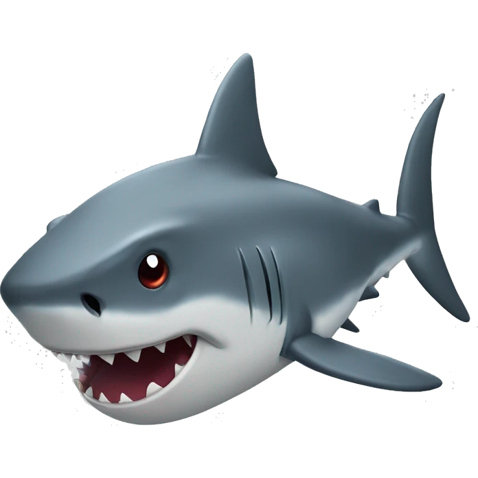 annoyed shark rolling its eyes emoji