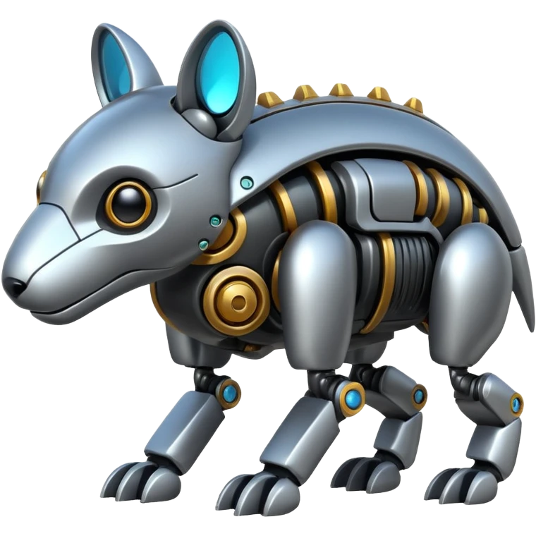 Futuristic mechanical alloy animal-creature emoji