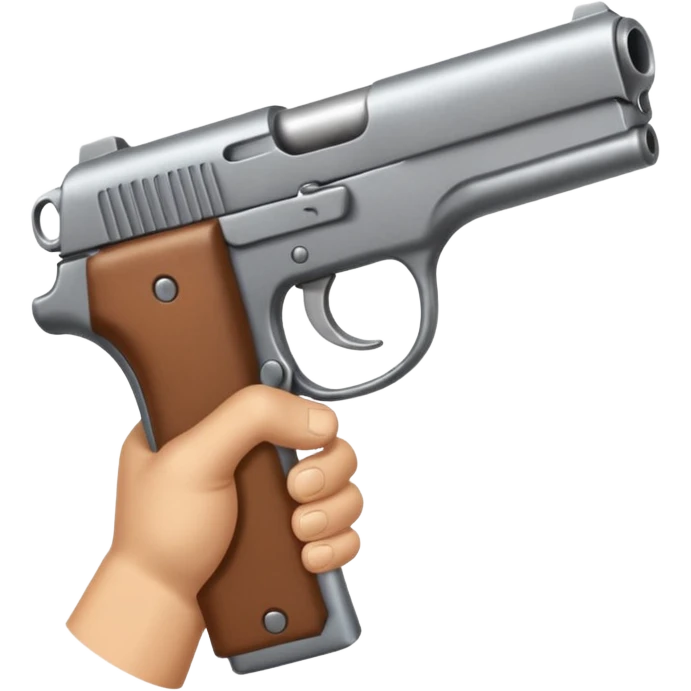 Hand in gun form against the head emoji