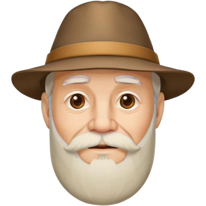 old man with beard and hat emoji
