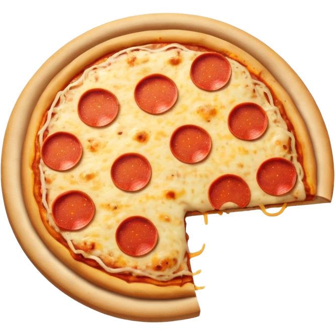 pizza with a big butt emoji