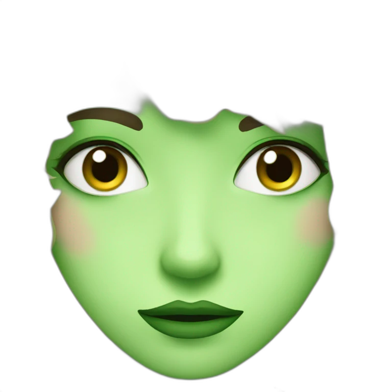 La mascara verde emoji