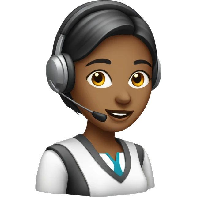 Female call centre worker emoji