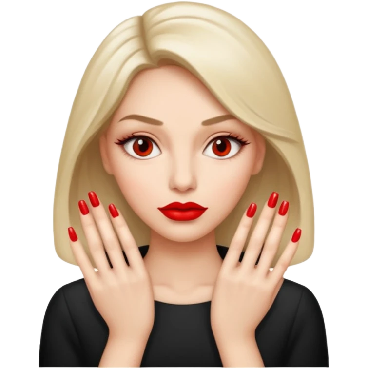 Make a combo of 🤨💅👄 emoji