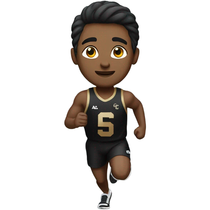 Male Runner wearing a University of Colorado jersey   emoji
