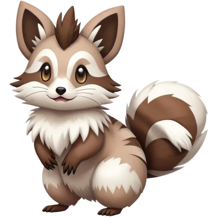 zigzagoon-linoone-furret-Fakémon-hybrid-creature (full body)  emoji