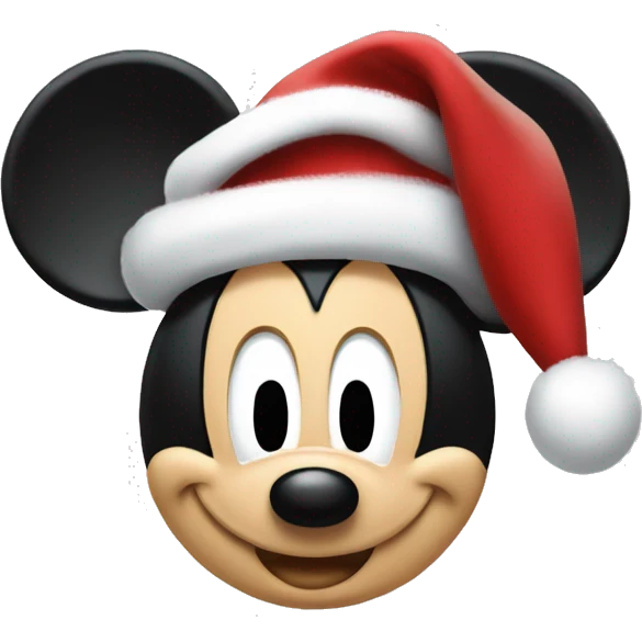 Mickey mouse christmas emoji