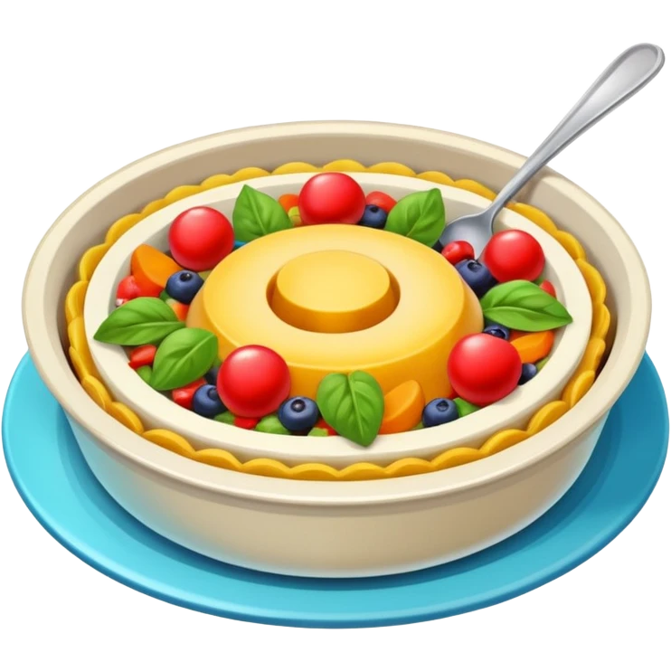 High resolution of a food dish emoji