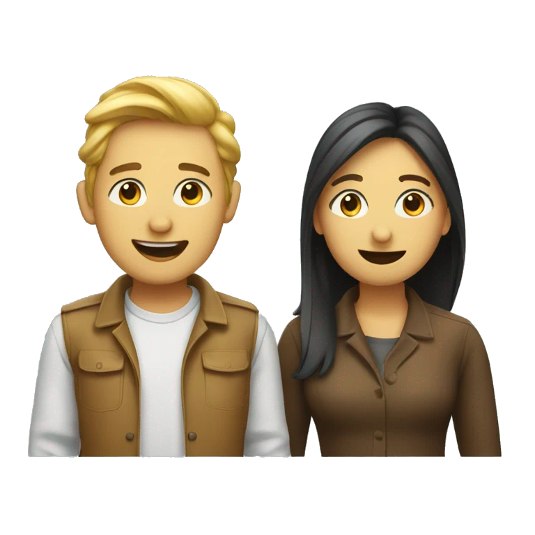 two people talking to each other emoji