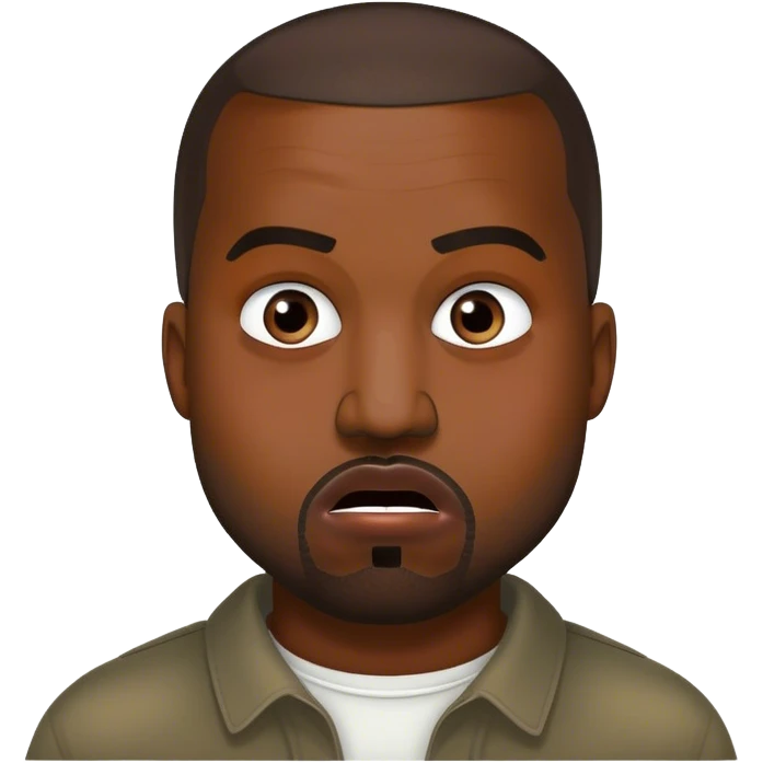 kanye Funny face emoji
