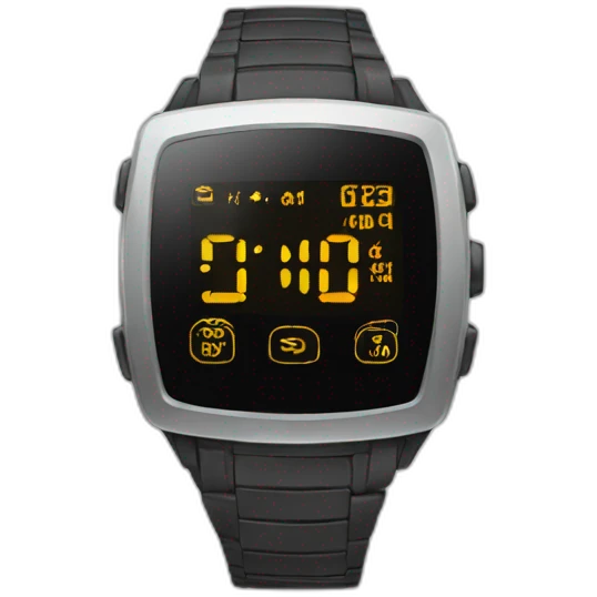 digital watch emoji