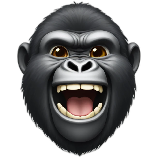 Gorilla laughing emoji