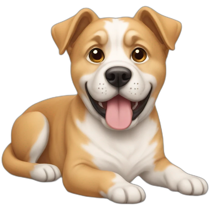 Chien avec chat emoji