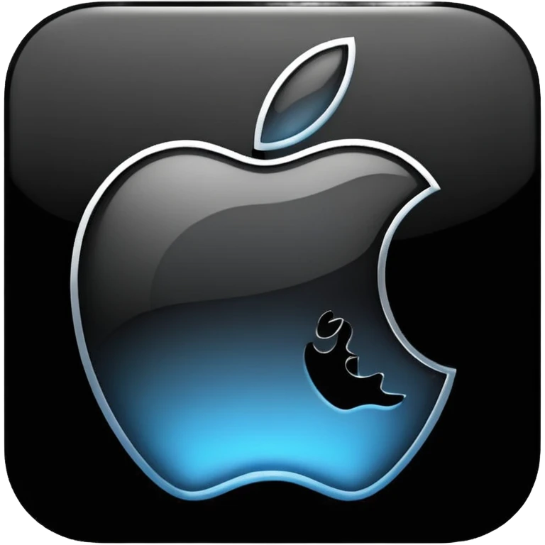 Apple logo negro emoji