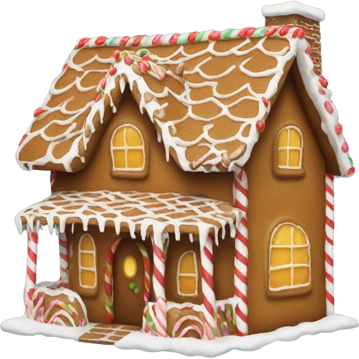 Gingerbread house emoji