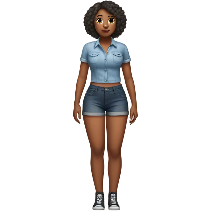 Girl with big thighs emoji