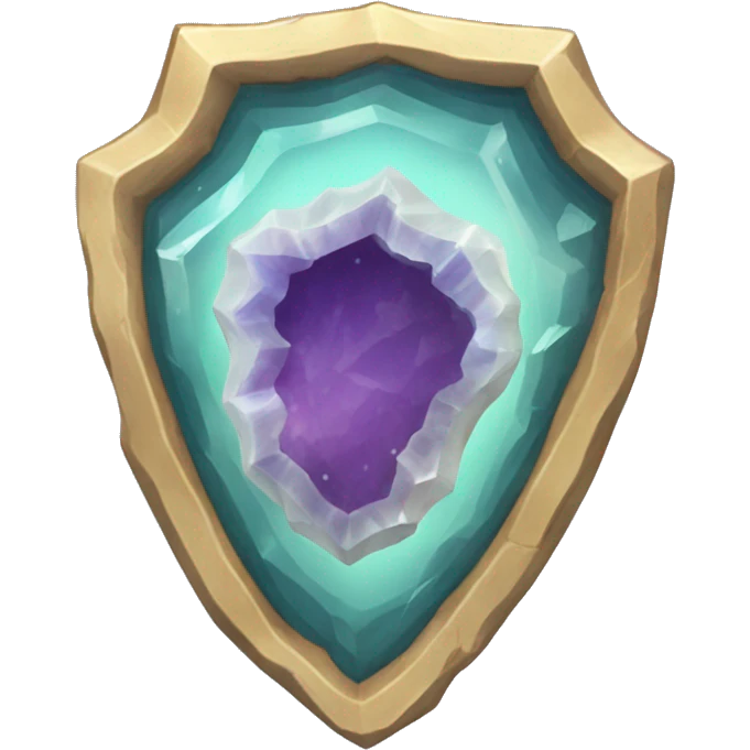 crystal geode shield emoji