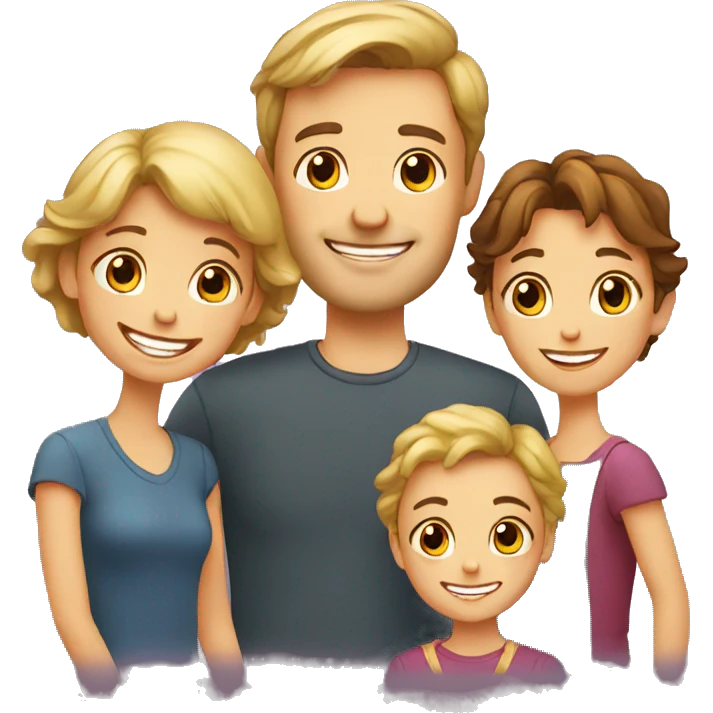 European happy family emoji