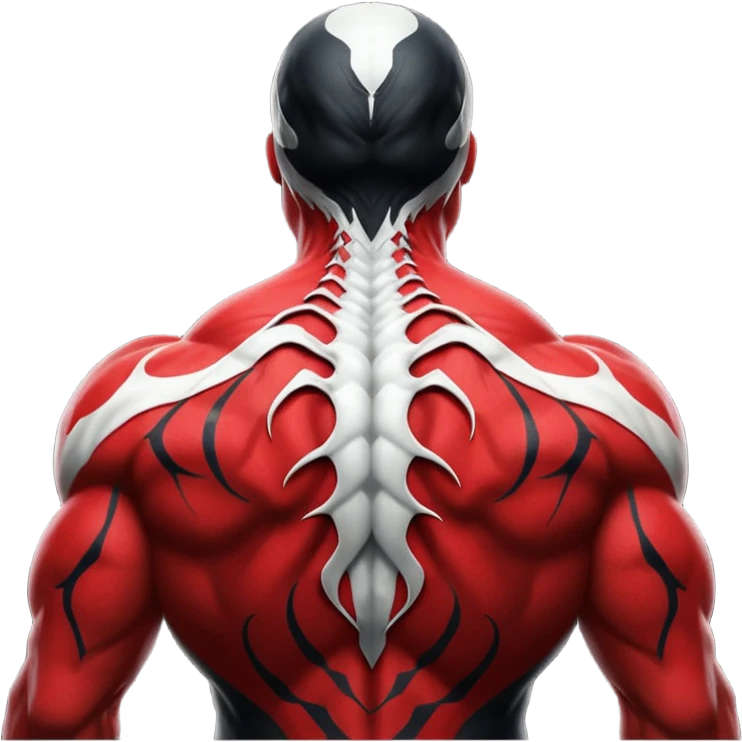 rear back of Venom's head with visible neck and shoulders emoji