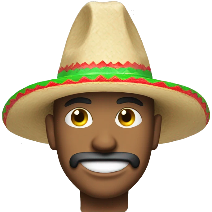 Guy with mexican sombrero emoji