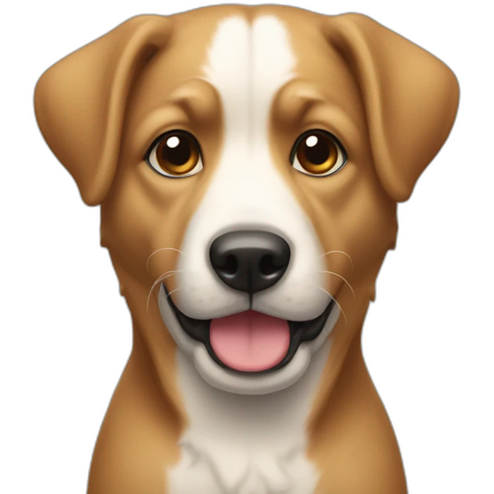 un chien mignon emoji