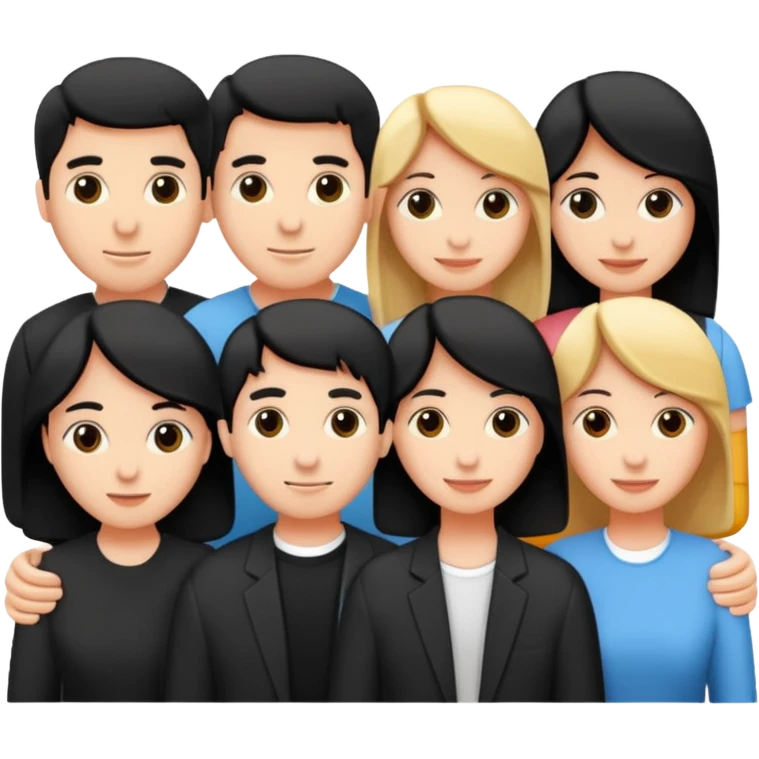 Friends written in English emoji