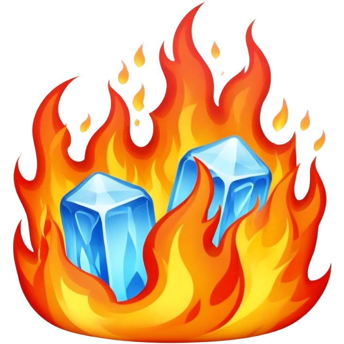 hot and cold contrast emoji