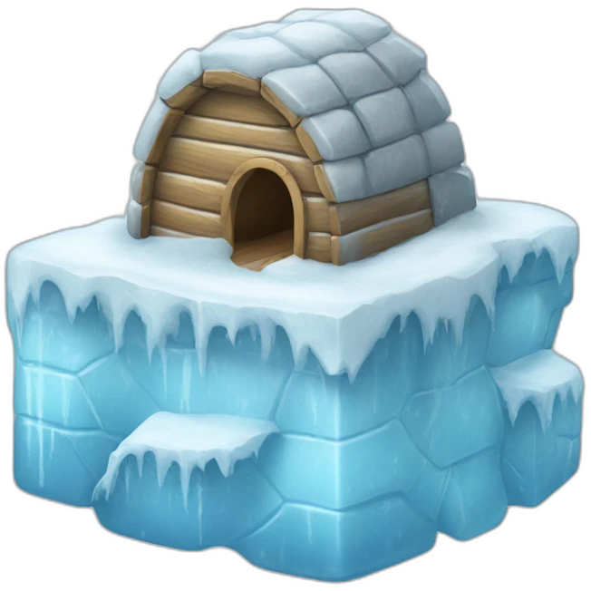 ice cube igloo emoji