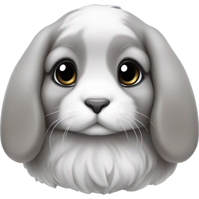 gray holland lop bubby emoji