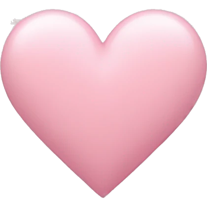 pastel pink heart  emoji