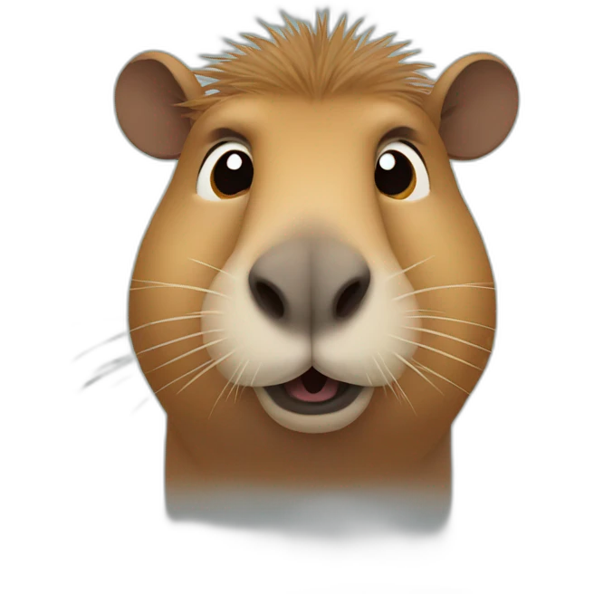 a capybara smirking emoji