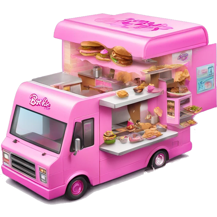 Barbie’s house dream food truck  emoji