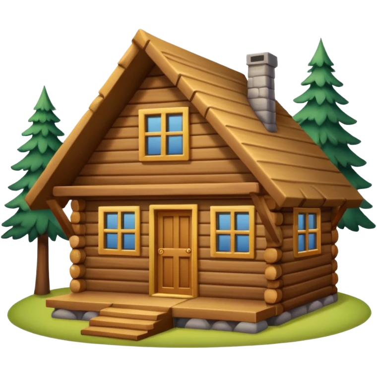 wood cabin emoji