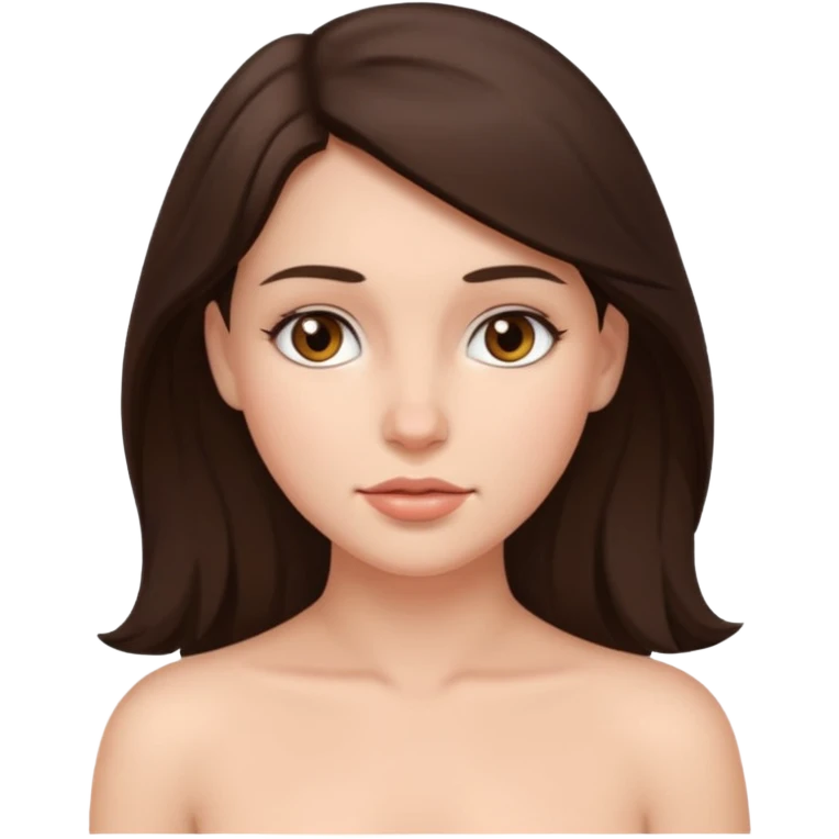 шатенка с голой грудью emoji
