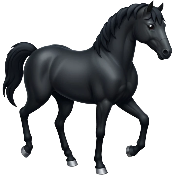 Black Horse  emoji