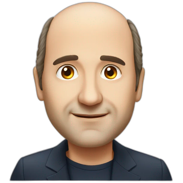 Xavier Niel from Free face big nose balding hair emoji